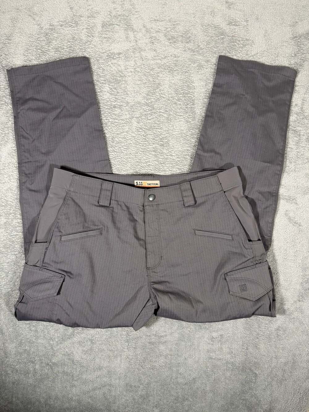 5.11 Tactical Cargo Pants Size 36x30 Gray Ripstop Work Trousers
